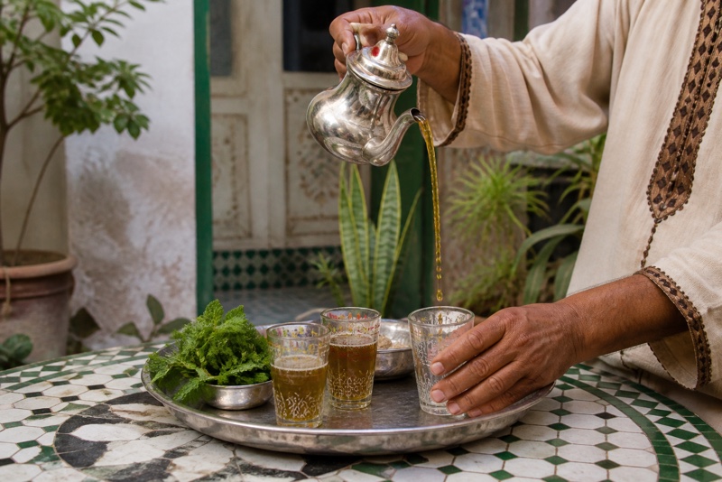 Tea trade in Morocco