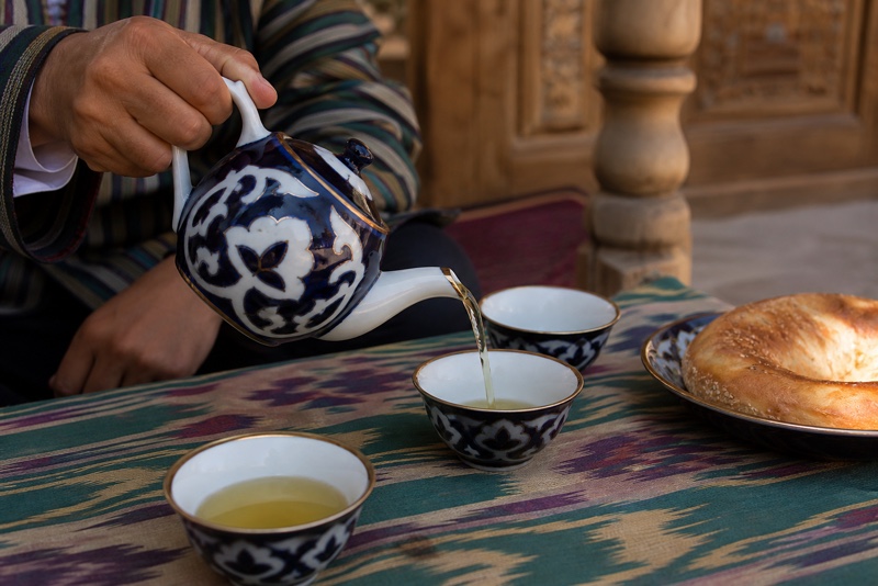 Tea trade in Uzbekistan