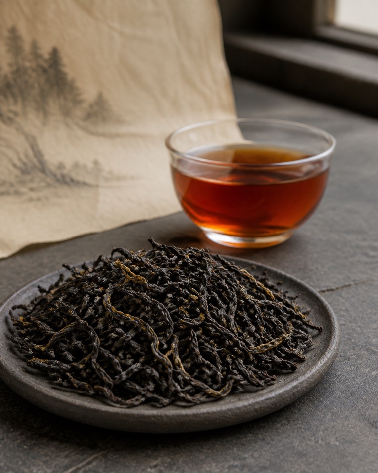 Black Tea — dry leaf and brewed liquor