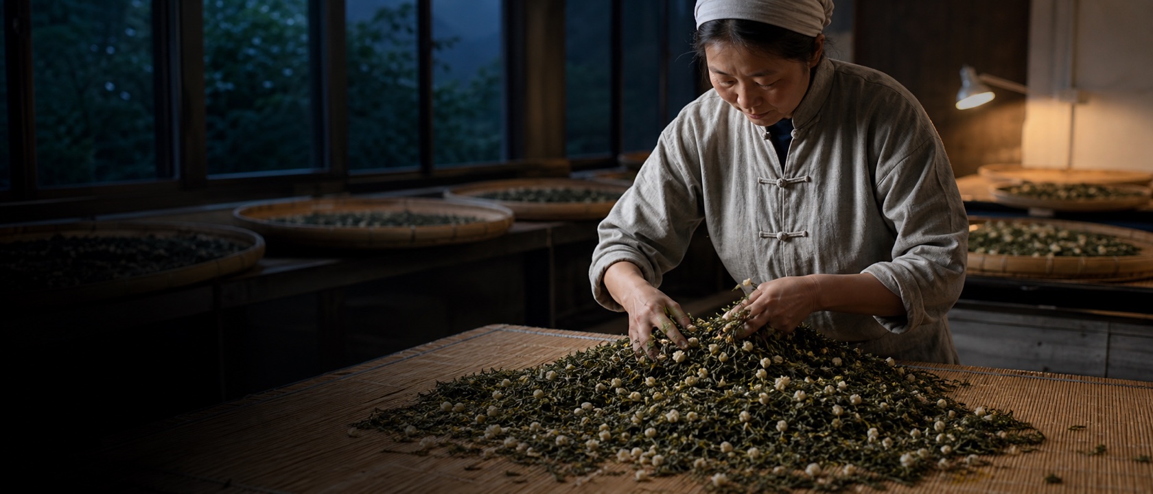 Jasmine Tea in production